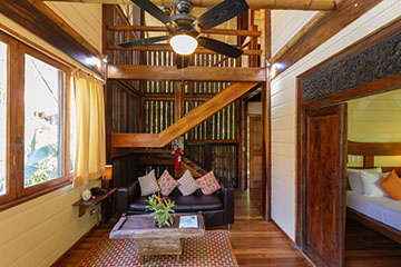 POOL SIDE VILLA LIVING ROOM PRANAMAR SANTA TERESA COSTA RICA